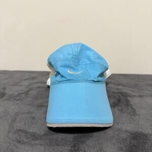 Nike Swoosh Hat Blue White Cap Lightweight Women Adjustable Strapback Golf